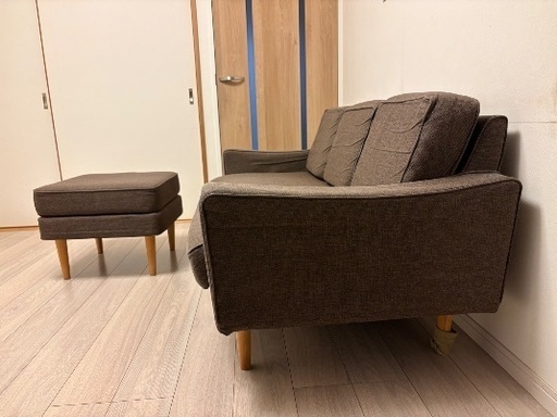 KEYUKA（ケユカ）コンパクト3人掛けソファー (もったいない) 大口の