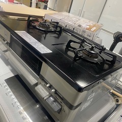 ノーリツ ガステーブル ガスコンロ【とし都市ガス用】 NLG2280Q1LGM ピッタリ収まる 片面焼グリルの画像