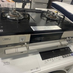 ノーリツ ガステーブル ガスコンロ【とし都市ガス用】 NLG2280Q1LGM ピッタリ収まる 片面焼グリルの画像