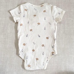 【Beitaoya】ベビー肌着 ビスケット柄 ミルク瓶柄 韓国風 80サイズの画像