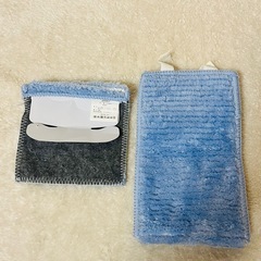 クジラ柄 トイレ蓋カバー 便座カバー トイレットペーパーカバー ブルー ふわふわの画像