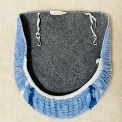 クジラ柄 トイレ蓋カバー 便座カバー トイレットペーパーカバー ブルー ふわふわの画像