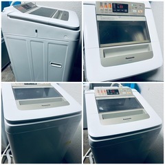 ♻️激安✨美品✨ パナソニック全自動洗濯機 NA-FA80H1 ☘️8Kg♻️ 2017年製👌配達設置対応の画像