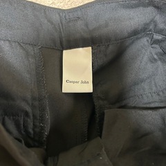 黒 ワイドパンツ スラックス タック入り Lサイズの画像