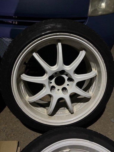 【希少！】WORK D9R 18インチ 8.5J＋38 PCD114.3 235\40R18 ５穴 ナンカンNS2スカイラインアルテッツァ RX-8クラウンZ33プリウスαEMOTION