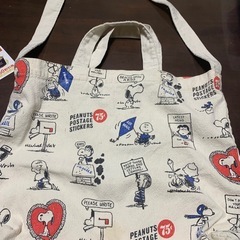 スヌーピー の肩がけ&手持ちトートバッグの画像