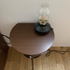 【早い者勝ち】HAGIHARA サイドテーブル ナチュラルブラウン／即日受け取り可の画像