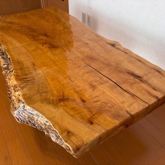 一枚板／栃／無垢材／座卓／ローテーブル／ダイニングテーブルの画像
