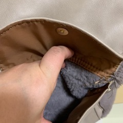 冬用ふわふわなリュック型おしゃれカバンの画像