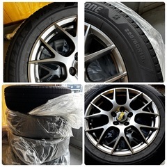 【ブリヂストン最高級】BLIZZAK VRX3 高級ホイール付 225/60R18【4本セット】状態良好の画像