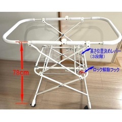 クールキッズ COOLKIDS ベビーベッド 全面蚊帳 日除ネット,荷物入れ付の画像