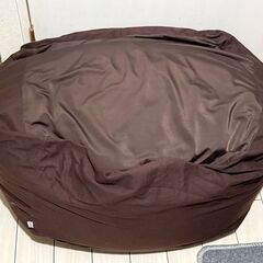 FPC yogibo ビーズクッション 大きめ 無印風 ブラウン系 カバー取り外しOK 洗濯可能 フロアソファ 代用 座布団の画像