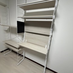 【美品・引き取り限定】Nポルダ 突っ張り棚／収納ユニット／家具の画像