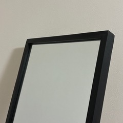 【全身鏡】シンプル/黒　の画像