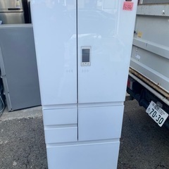 NO B684🌈福岡市内配送設置無料✨🌈SJ-AF50F-W 冷蔵庫 プラズマクラスター冷蔵庫 グラデーションホワイト [502L /6ドア /観音開きタイプ] 2020年 の画像