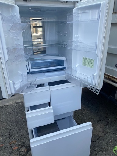 NO B684?福岡市内配送設置無料✨?SJ-AF50F-W 冷蔵庫 プラズマクラスター冷蔵庫 グラデーションホワイト [502L /