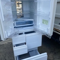 NO B684🌈福岡市内配送設置無料✨🌈SJ-AF50F-W 冷蔵庫 プラズマクラスター冷蔵庫 グラデーションホワイト [502L /6ドア /観音開きタイプ] 2020年 の画像