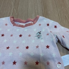 ミニーちゃんのフリースパジャマの画像