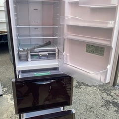 NO B680🌈福岡市内配送設置無料✨🌈日立 HITACHI 冷蔵庫 Sシリーズ （375L・右開き） 3ドア クリスタルブラウン R-S3800GV XTの画像