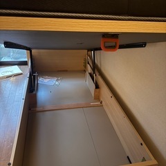 【美品】跳ね上げシングルベッド一式セットの画像