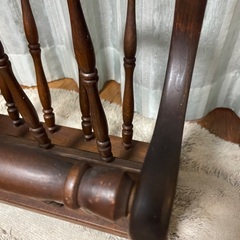 昭和レトロ　飛騨産業　☆☆　マガジンラック　スリッパラック　☆　無垢材　の画像