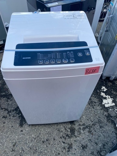 NO B688?福岡市内配送設置無料✨?アイリスオーヤマ 上面 洗濯機 6kg 全自動 1人暮らし まとめ洗い 毛布 部屋干し お急ぎ