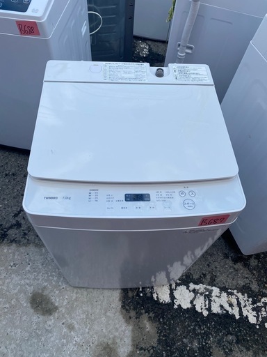NO B687?福岡市内配送設置無料✨?全自動洗濯機 ホワイト WM-EC70W [洗濯7.0kg /簡易乾燥(送風機能) /上開き]