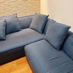 ソファー 3人掛け×2+オットマン の画像