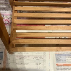 未使用？中古？木製の2段ラックの画像