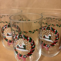 レトロクリスマスグラス&カップの画像
