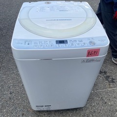 NO B697🌈福岡市内配送設置無料✨🌈SHARP シャープ ヤマダ電機オリジナルモデル 全自動洗濯機 7kg ES-T709-W（ホワイト）の画像