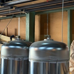 電気温水器の貯水タンク　２本連結 珍しい^ ^　の画像