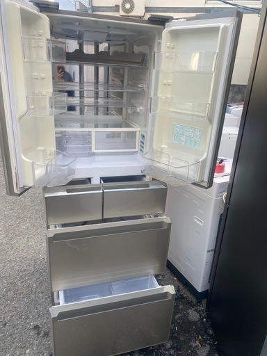 NO B699?福岡市内配送設置無料✨?SJ-GS43C-N 冷蔵庫 プラズマクラスター冷蔵庫 シャンパンゴールド [430L /6ド
