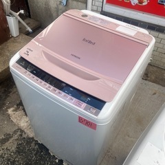 NO B701🌈福岡市内配送設置無料✨🌈日立 HITACHI ビートウォッシュ 全自動洗濯機 （7kg） ピンク BW-7WV Pの画像