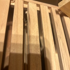 未使用？中古？木製の2段ラックの画像