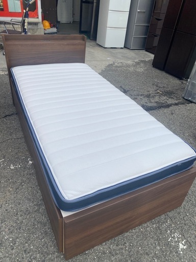 シングルベッド マットレスつき付き