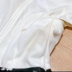 お値下げ　dazzyビジュー付花柄サテン×チュールAラインミニドレスMサイズの画像