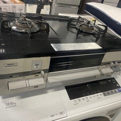 ノーリツ ガステーブル ガスコンロ【とし都市ガス用】 NLG2280Q1LGM ピッタリ収まる 片面焼グリルの画像