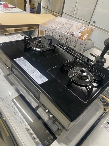 ノーリツ ガステーブル ガスコンロ【とし都市ガス用】 NLG2280Q1LGM ピッタリ収まる 片面焼グリル