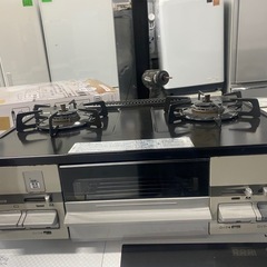 ノーリツ ガステーブル ガスコンロ【とし都市ガス用】 NLG2280Q1LGM ピッタリ収まる 片面焼グリルの画像