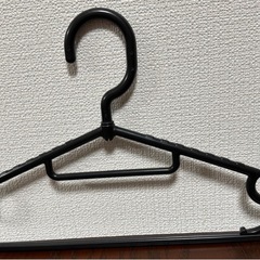 ハンガー　ブラック　黒　洋服用ハンガー　11本の画像