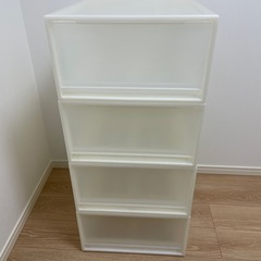 無印良品 ポリプロピレン収納ボックス 4つセットの画像