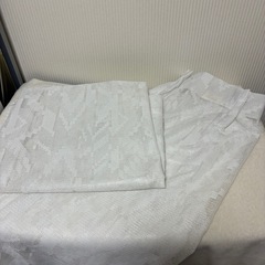 腰高窓用　布製カーテン・レースセット　カーテンフック付の画像