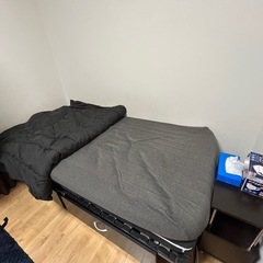 【あげます】シングルベッド(希望あれば棚も)の画像