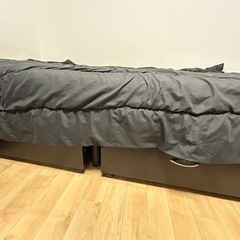 【あげます】シングルベッド(希望あれば棚も)の画像