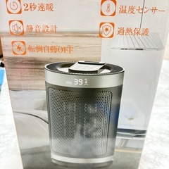 【新品未使用】セラミックヒーター 小型 セラミックファンヒーター 足元 大風量の画像