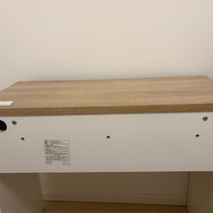 テーブル　机　　学習デスク　学習机　PCデスク　ウッドデスク　コンパクト机　ウッド　ナチュラルの画像