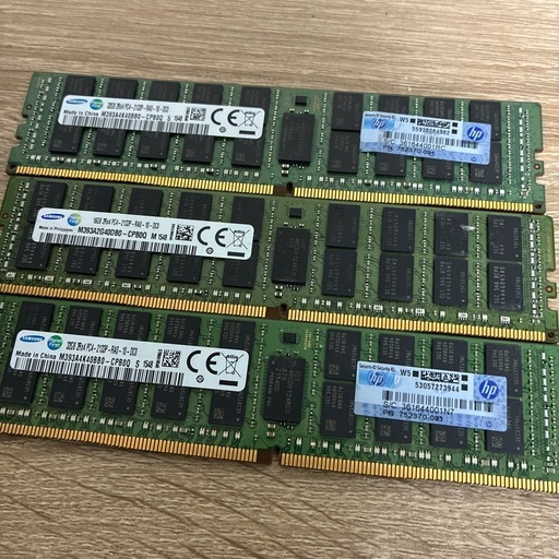 Samsung DDR4-2400T 32GB メモリ 4枚 合計128GB Samsung 32GB 2Rx4 PC4