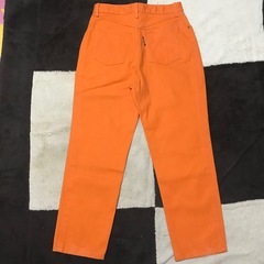 レアカラー 正規品 シャネル CoCoボタン ジーンズ 42 オレンジの画像