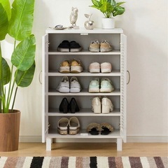 ニトリ　シューズボックス　ウィング2 ミドルブラウン　　　の画像